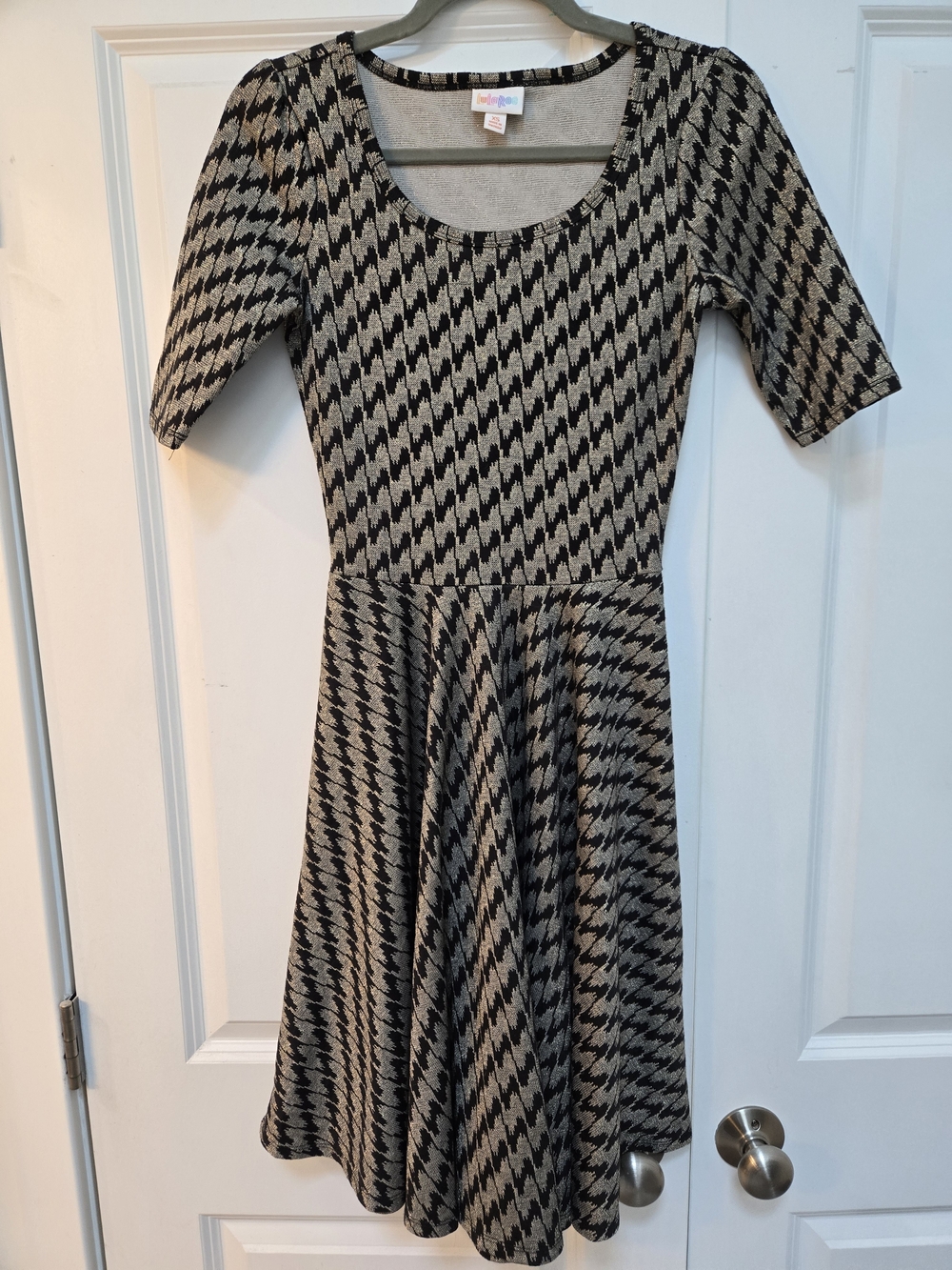 Classic Black and Cream Fit & Flare Dress